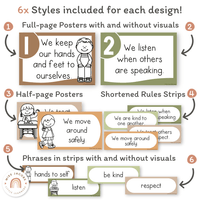 Classroom Rules and Expectations Posters - Woodland Decor - MJLL – Miss ...