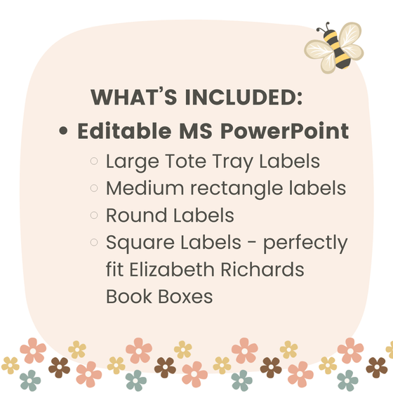 Classroom Supply Labels & Student Name Tags Bundle | Daisy Gingham Neutral Classroom Decor | Editable - Miss Jacobs Little Learners