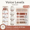 Classroom Voice Level Display | BOHO VIBES Theme | Desert Neutrals Classroom Decor - Miss Jacobs Little Learners