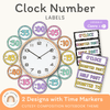 Clock Labels - Cutesy Classroom Decor - Miss Jacobs Little Learners