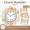 Clock Labels - Woodland Theme Classroom Decor - Miss Jacobs Little Learners