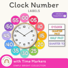 Clock Number Labels | Brights Classroom Decor - Miss Jacobs Little Learners
