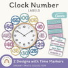 Clock Number Labels - Dreamy Space Theme Classroom Decor - Miss Jacobs Little Learners