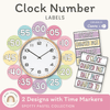Clock Numbers - Spotty Pastel Classroom Decor - Miss Jacobs Little Learners