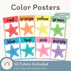 Color Posters - Cute Sea Life Classroom Decor - Miss Jacobs Little Learners