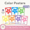Color Posters - Daisy Gingham Pastels Decor - Miss Jacobs Little Learners