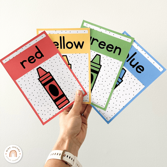 Color Posters - Spotty Pastel Classroom Decor - Miss Jacobs Little Learners