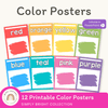 Colour Cards | BRIGHTS CLASSROOM DECOR | Editable - Miss Jacobs Little Learners