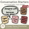 Conversation Starters - Australiana Classroom Decor - Miss Jacobs Little Learners