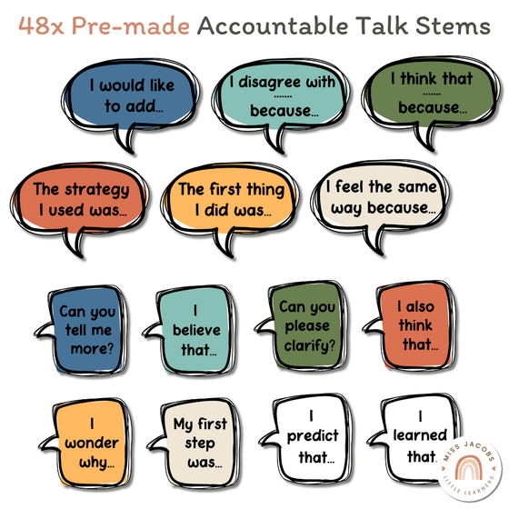 Conversation Starters - Cute Jungle Animals Classroom Decor - Miss Jacobs Little Learners
