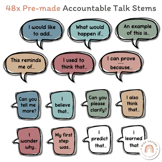 Conversation Starters - Cute Sea Life Classroom Decor - Miss Jacobs Little Learners