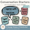 Conversation Starters - Cute Sea Life Classroom Decor - Miss Jacobs Little Learners
