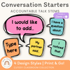 Conversation Starters - Cutesy Classroom Decor - Miss Jacobs Little Learners