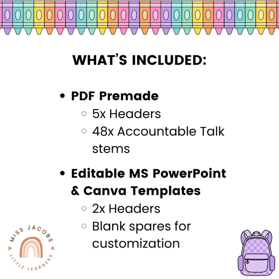 Conversation Starters - Cutesy Classroom Decor - Miss Jacobs Little Learners