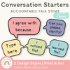 Conversation Starters - Cutesy Pastel English Decor - Miss Jacobs Little Learners