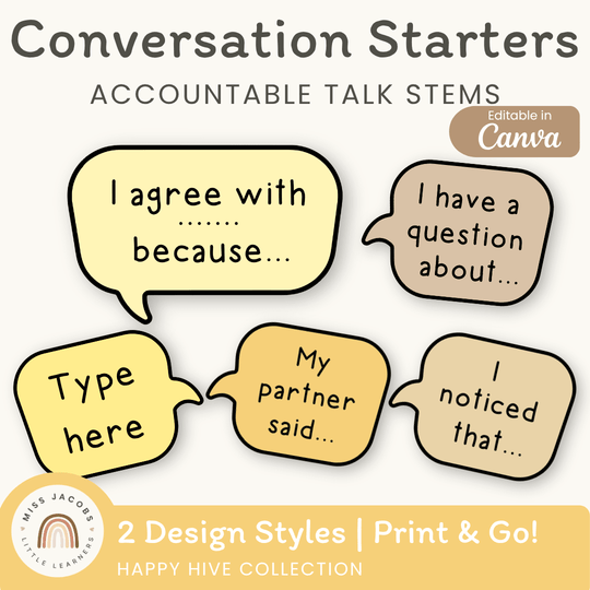 Conversation Starters - Happy Hive English Decor