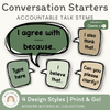 Conversation Starters - Modern Botanical Classroom Decor - Miss Jacobs Little Learners