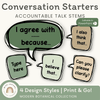Conversation Starters - Modern Botanical Classroom Decor - Miss Jacobs Little Learners