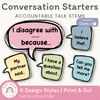Conversation Starters - Pastel Classroom Decor - Miss Jacobs Little Learners