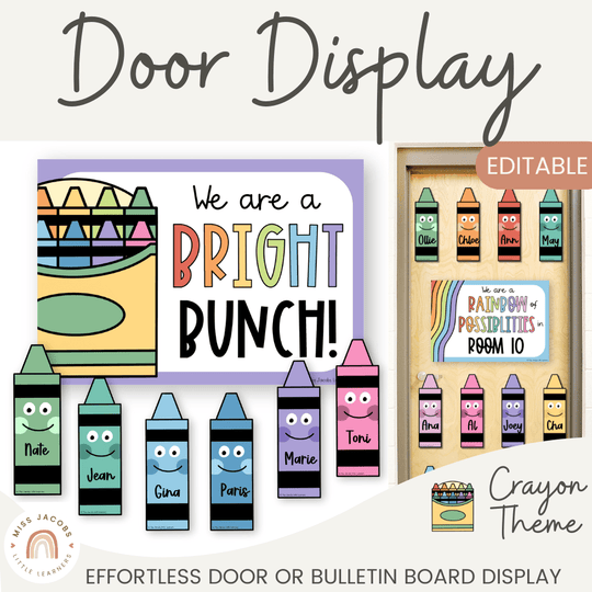 Crayons Door Display Classroom Decor