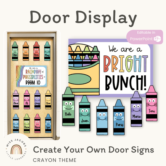 Crayons Door Display Classroom Decor