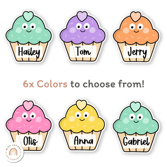 Cupcake Door Display Classroom Decor - Miss Jacobs Little Learners