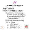 Cupcake Door Display Classroom Decor - Miss Jacobs Little Learners