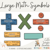 Cute Jungle Animals Large Math Symbols - Miss Jacobs Little Learners