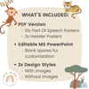 Cute Jungle Animals Parts of Speech Posters - Miss Jacobs Little Learners