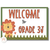 Cute Jungle Animals Safari Welcome Posters - Miss Jacobs Little Learners