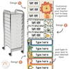 Cute Jungle Safari Animals Teacher Trolley Labels - Miss Jacobs Little Learners