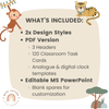 Cute Jungle Safari Animals Visual Timetable and Daily Schedule - Miss Jacobs Little Learners