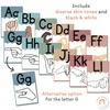 Cute Sea Life Alphabet Posters Bundle with ASL & Auslan Alphabet - Miss Jacobs Little Learners