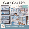 Cute Sea Life Classroom Decor Bundle - Miss Jacobs Little Learners