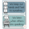 Cute Sea Life Classroom Rules Posters - Miss Jacobs Little Learners