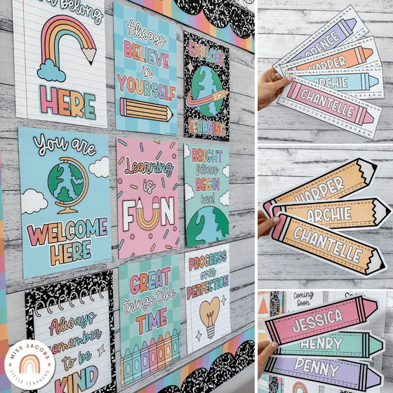 Cutesy Classroom Decor Bundle - Miss Jacobs Little Learners