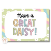 Daisy Door Display or Bulletin Board | Daisy Gingham Classroom Decor | Editable - Miss Jacobs Little Learners