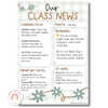 Daisy Gingham Neutrals Classroom Newsletter Templates - Miss Jacobs Little Learners