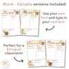 Daisy Gingham Neutrals Classroom Newsletter Templates - Miss Jacobs Little Learners