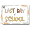 Daisy Gingham Neutrals First Day of School Signs - Miss Jacobs Little Learners