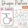 Daisy Gingham Pastels 2D Shape Posters - Miss Jacobs Little Learners