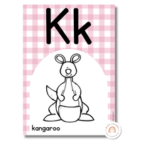 Alphabet Posters Bundle | Daisy Gingham Pastels – Miss Jacobs Little ...