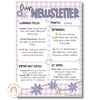 Daisy Gingham Pastels Classroom Newsletter Templates - Miss Jacobs Little Learners