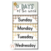 Days and Months Flashcards | Daisy Gingham Neutrals Classroom Decor - Miss Jacobs Little Learners