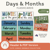 Days and Months Headers - Cute Jungle Animals Decor - Miss Jacobs Little Learners