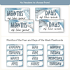 Days and Months - Modern Ocean Classroom Decor - Miss Jacobs Little Learners