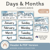 Days and Months - Modern Ocean Classroom Decor - Miss Jacobs Little Learners