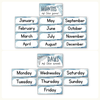 Days and Months - Modern Ocean Classroom Decor - Miss Jacobs Little Learners