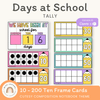 Days At School Tally Display - Cutesy Classroom Decor - Miss Jacobs Little Learners