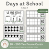 Days At School Tally Display - Modern Botanical Classroom Decor - Miss Jacobs Little Learners